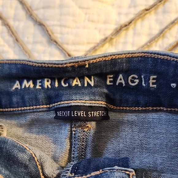 American Eagle Outfitters Blue Denim Mini Skirt - Picture 2 of 9